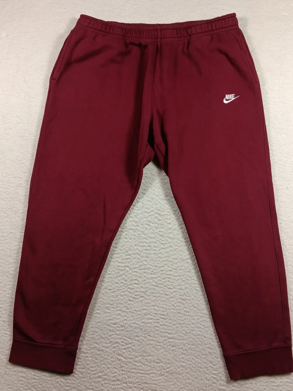 Nike NSW Club Fleece Joggers Mens 3XL Sangria Red Drawstring Gym Athleisure